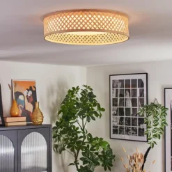Luminaires Scandinaves-hofstein Barroco Plafonnier LED Écru, Blanc, 1 lumière