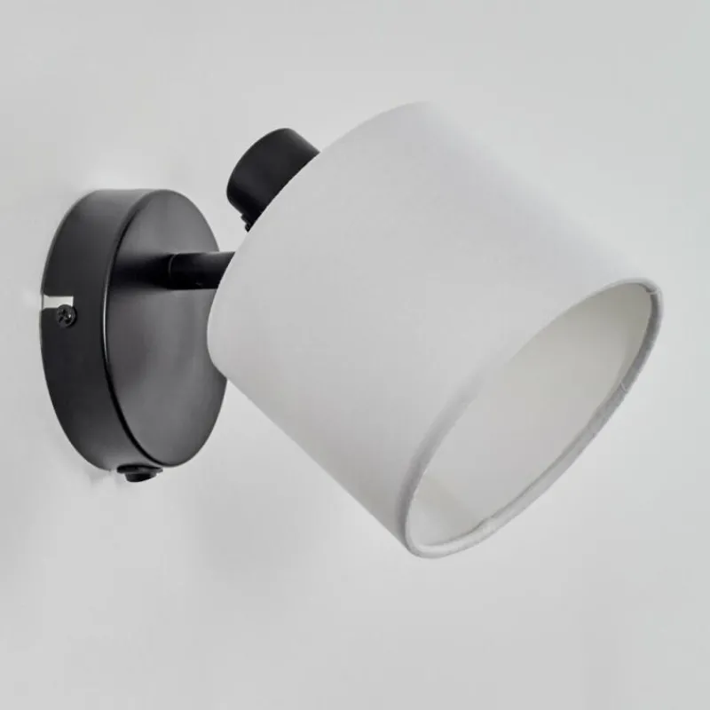 Lampes En Tissu-hofstein Bassagoda Applique murale, Spot mural Noir, 1 lumière