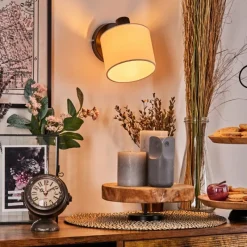 Lampes En Tissu-hofstein Bassagoda Applique murale, Spot mural Noir, 1 lumière