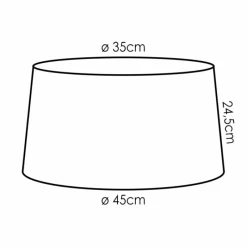 Lampes En Tissu-hofstein Bassagoda beige, Écru