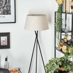 Lampes En Tissu-hofstein Bassagoda Lampadaire beige, 1 lumière
