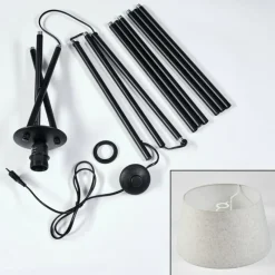 Lampes En Tissu-hofstein Bassagoda Lampadaire beige, 1 lumière