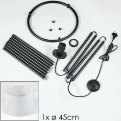 Lampes En Tissu-hofstein Bassagoda Lampadaire beige, 1 lumière