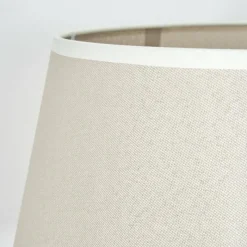 Lampes En Tissu-hofstein Bassagoda Lampadaire beige, Blanc, 1 lumière
