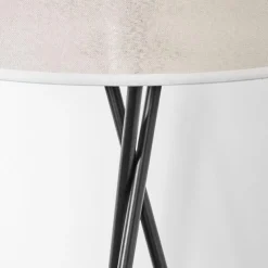 Lampes En Tissu-hofstein Bassagoda Lampadaire beige, Blanc, 1 lumière