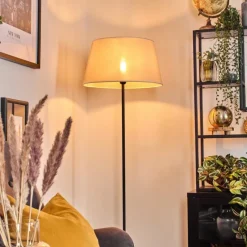 Lampes En Tissu-hofstein Bassagoda Lampadaire beige, Blanc, 1 lumière