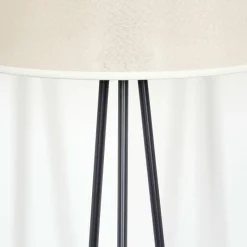 Lampes En Tissu-hofstein Bassagoda Lampadaire beige, Blanc, 1 lumière