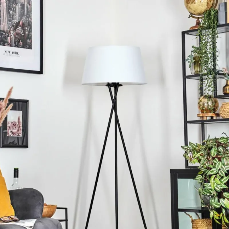 Lampes En Tissu-hofstein Bassagoda Lampadaire Blanc, 1 lumière