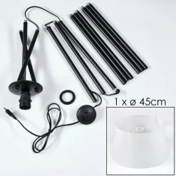 Lampes En Tissu-hofstein Bassagoda Lampadaire Blanc, 1 lumière