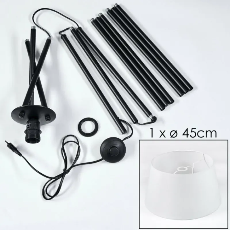 Lampes En Tissu-hofstein Bassagoda Lampadaire Blanc, 1 lumière