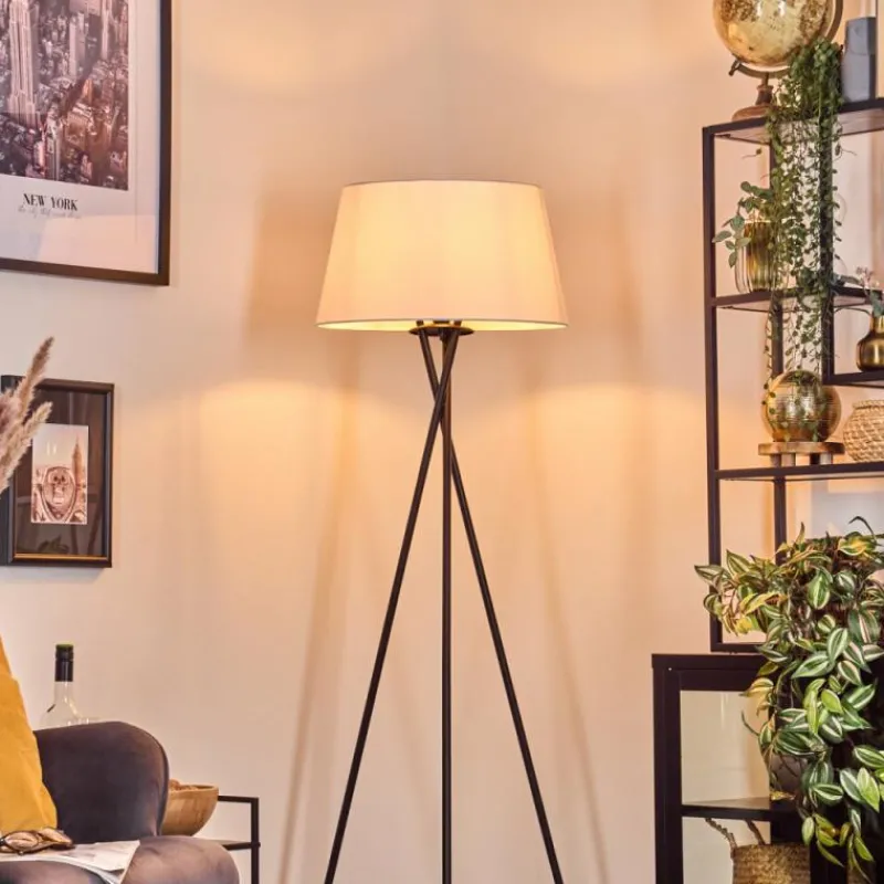 Lampes En Tissu-hofstein Bassagoda Lampadaire Blanc, 1 lumière