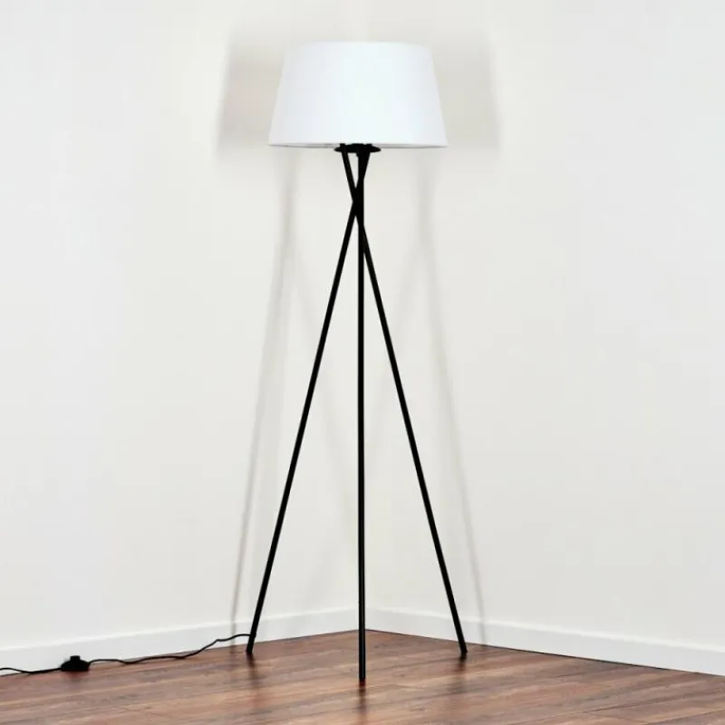 Lampes En Tissu-hofstein Bassagoda Lampadaire Blanc, 1 lumière