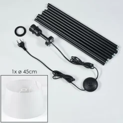 Lampes En Tissu-hofstein Bassagoda Lampadaire Blanc, 1 lumière