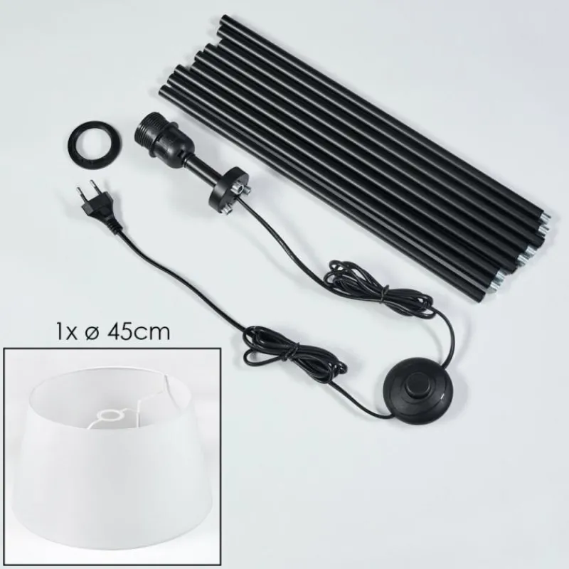 Lampes En Tissu-hofstein Bassagoda Lampadaire Blanc, 1 lumière