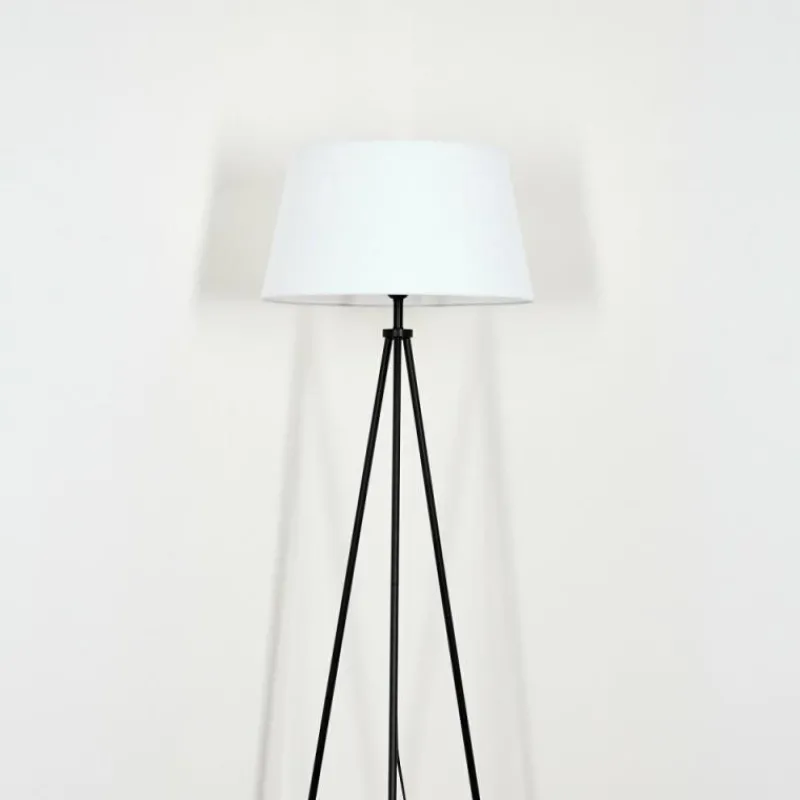 Lampes En Tissu-hofstein Bassagoda Lampadaire Blanc, 1 lumière