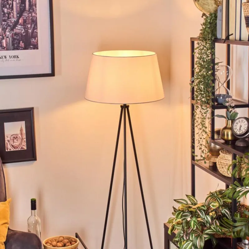 Lampes En Tissu-hofstein Bassagoda Lampadaire Blanc, 1 lumière