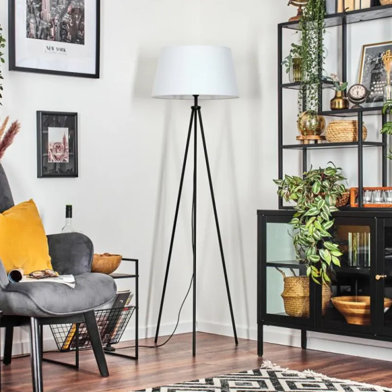 Lampes En Tissu-hofstein Bassagoda Lampadaire Blanc, 1 lumière