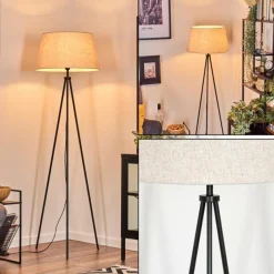 Lampes En Tissu-hofstein Bassagoda Lampadaire Blanc, 1 lumière