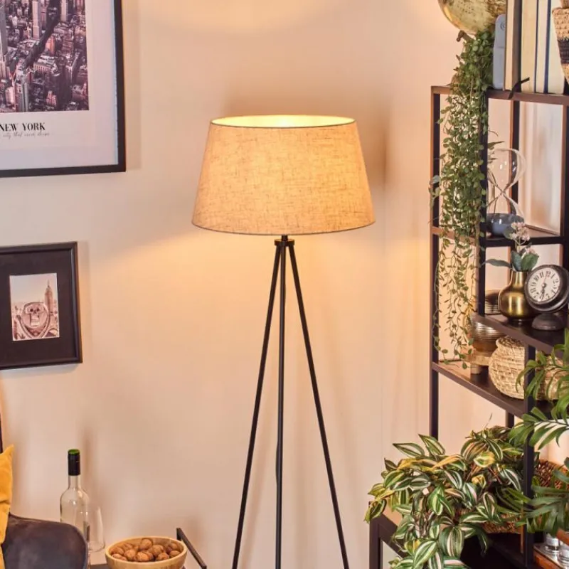 Lampes En Tissu-hofstein Bassagoda Lampadaire Blanc, 1 lumière