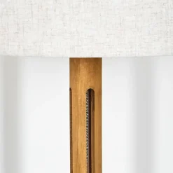 Lampes En Tissu-hofstein Bassagoda Lampadaire Brun, Écru, Noir, 1 lumière