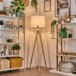 Lampes En Tissu-hofstein Bassagoda Lampadaire Écru, 1 lumière