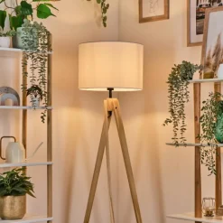 Lampes En Tissu-hofstein Bassagoda Lampadaire Écru, 1 lumière