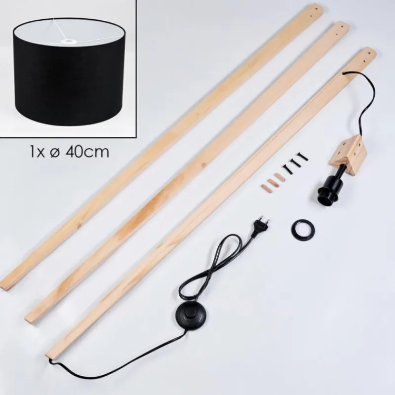 Lampes En Tissu-hofstein Bassagoda Lampadaire Écru, 1 lumière