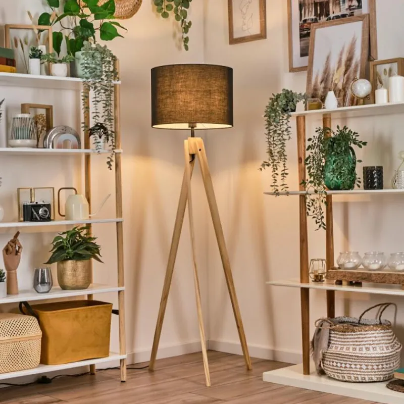 Lampes En Tissu-hofstein Bassagoda Lampadaire Écru, 1 lumière