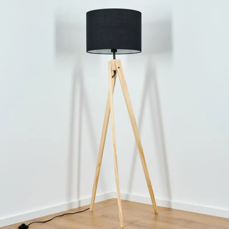 Lampes En Tissu-hofstein Bassagoda Lampadaire Écru, 1 lumière