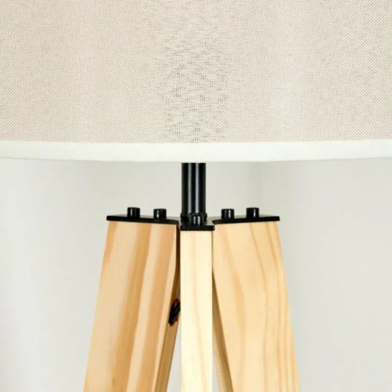 Lampes En Tissu-hofstein Bassagoda Lampadaire Écru, 1 lumière
