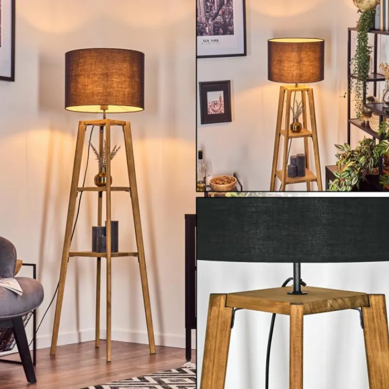 Lampes En Tissu-hofstein Bassagoda Lampadaire Écru, 1 lumière