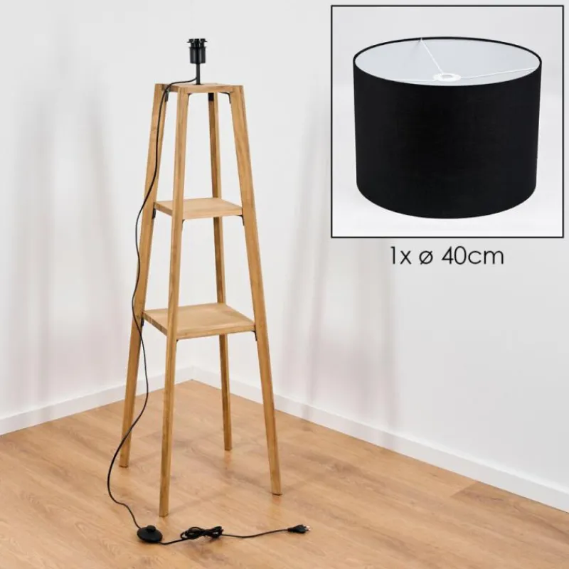 Lampes En Tissu-hofstein Bassagoda Lampadaire Écru, 1 lumière