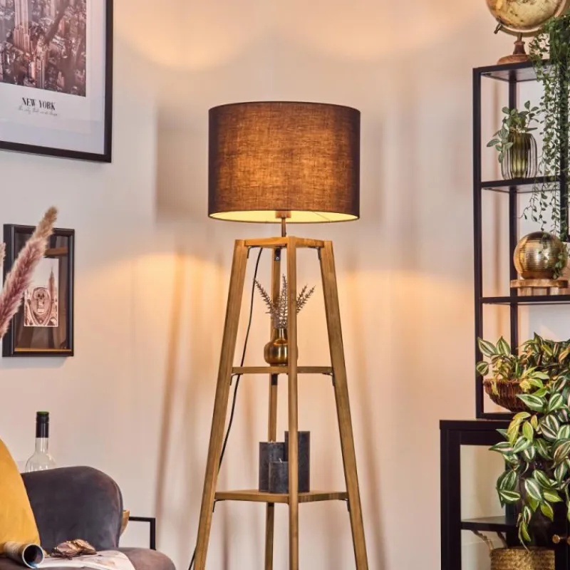 Lampes En Tissu-hofstein Bassagoda Lampadaire Écru, 1 lumière