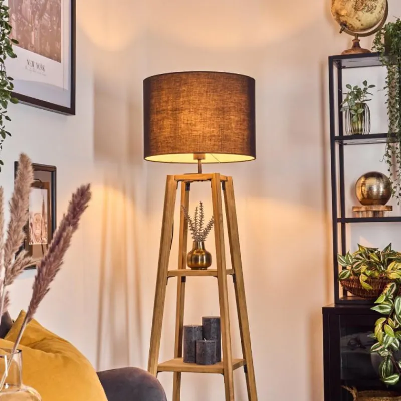 Lampes En Tissu-hofstein Bassagoda Lampadaire Écru, 1 lumière