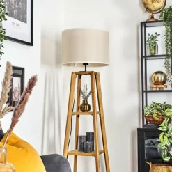 Lampes En Tissu-hofstein Bassagoda Lampadaire Écru, 1 lumière