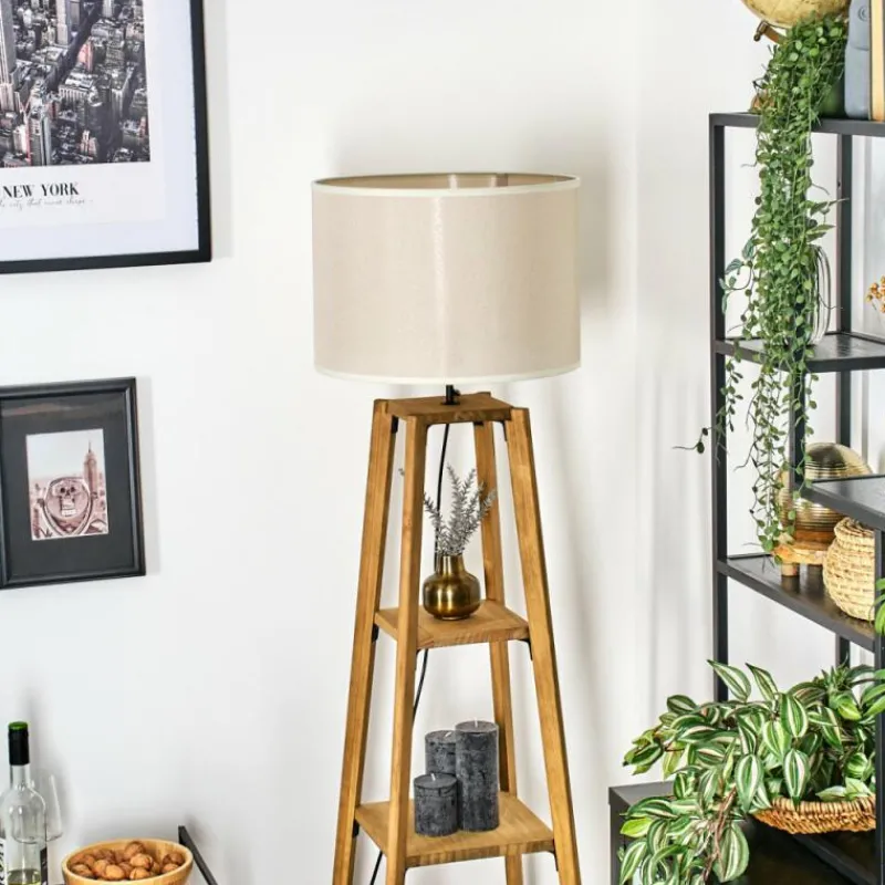 Lampes En Tissu-hofstein Bassagoda Lampadaire Écru, 1 lumière