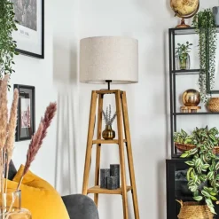 Lampes En Tissu-hofstein Bassagoda Lampadaire Écru, 1 lumière