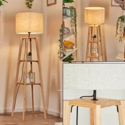 Lampes En Tissu-hofstein Bassagoda Lampadaire Écru, 1 lumière