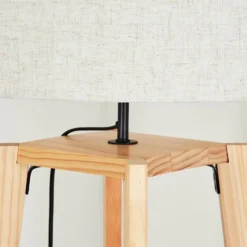 Lampes En Tissu-hofstein Bassagoda Lampadaire Écru, 1 lumière