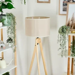 Lampes En Tissu-hofstein Bassagoda Lampadaire Écru, 1 lumière