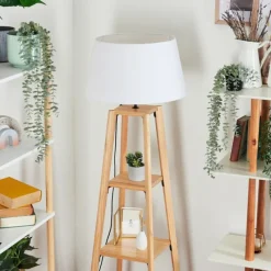 Lampes En Tissu-hofstein Bassagoda Lampadaire Écru, 1 lumière