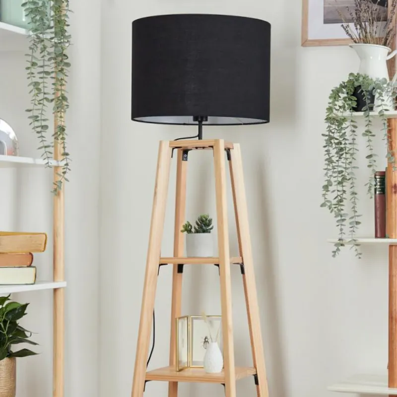 Lampes En Tissu-hofstein Bassagoda Lampadaire Écru, 1 lumière