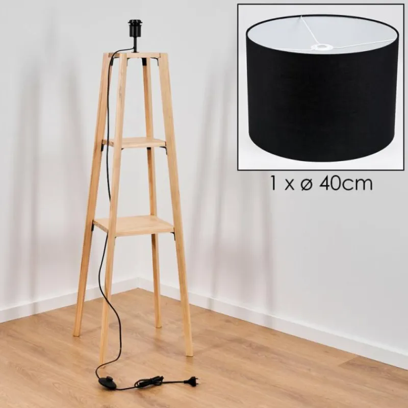 Lampes En Tissu-hofstein Bassagoda Lampadaire Écru, 1 lumière