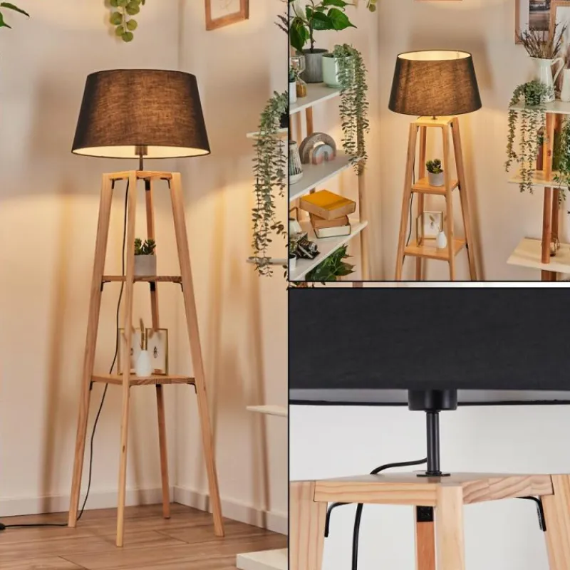 Lampes En Tissu-hofstein Bassagoda Lampadaire Écru, 1 lumière