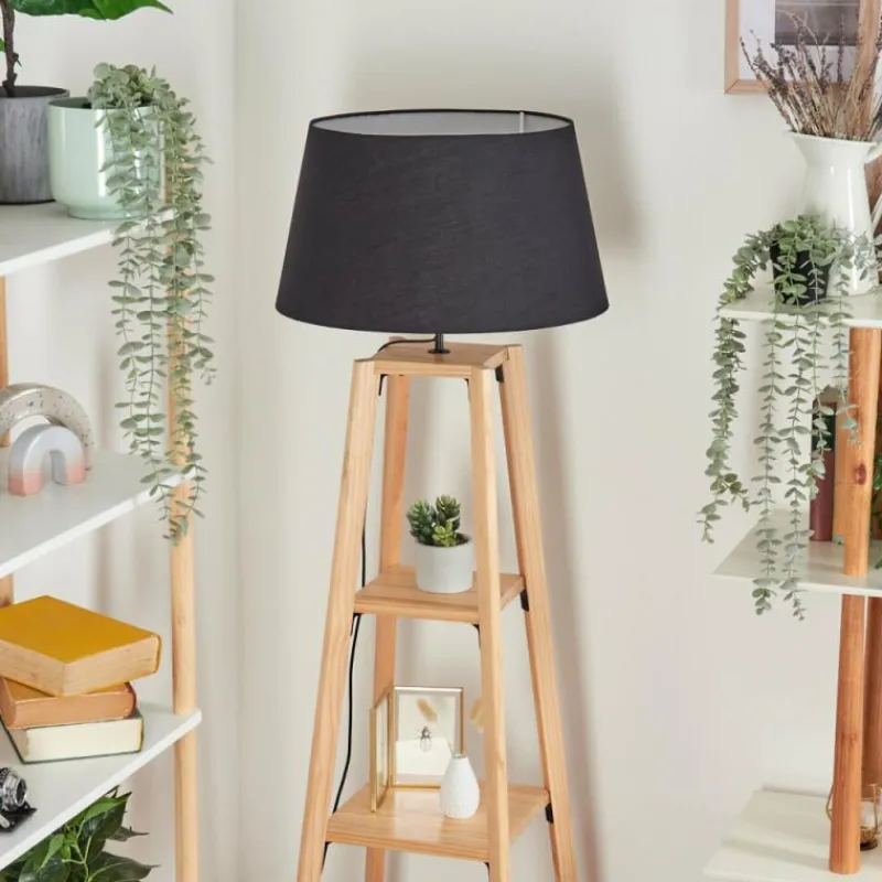 Lampes En Tissu-hofstein Bassagoda Lampadaire Écru, 1 lumière