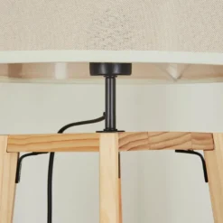 Lampes En Tissu-hofstein Bassagoda Lampadaire Écru, 1 lumière