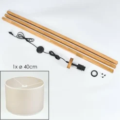 Lampes En Tissu-hofstein Bassagoda Lampadaire Écru, 1 lumière