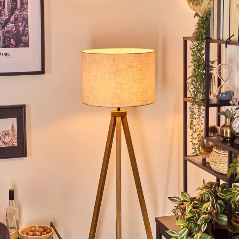 Lampes En Tissu-hofstein Bassagoda Lampadaire Écru, 1 lumière