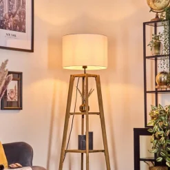 Lampes En Tissu-hofstein Bassagoda Lampadaire Écru, 1 lumière