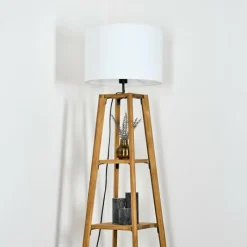 Lampes En Tissu-hofstein Bassagoda Lampadaire Écru, 1 lumière